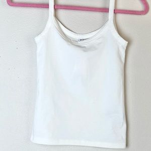 Divided Tank Top, Women’s XS, NWT, White